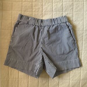 Everlane Navy Stripe Easy Shorts • Size 8